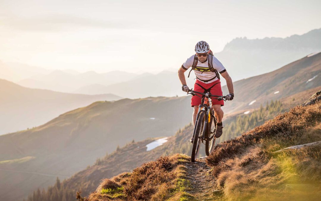 Das Mountainbike steht bereit